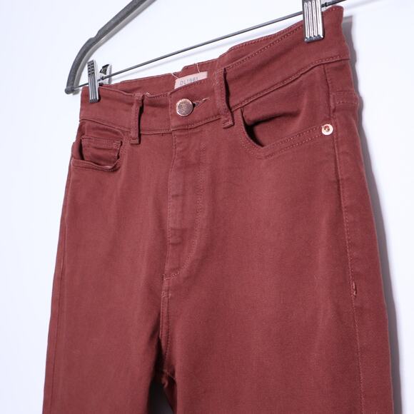 DL1961 Bridget Cropped High Rise Jeans Instasculpt Boot In Redwood Women's 27 - Picture 5 of 11